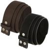 2 Count Women's Casual Jean Suede Leather Belt Strap 1-1/2"(38mm) Wide (Brown/Black, 38) view 1