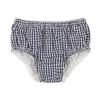 Hope & Henry Baby Flyaway Swing Top and Bloomer 2-Piece Set, 3-6 Months, Navy Gingham Seersucker view 4
