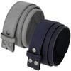 2 Count Casual Jean Belt Strap Genuine Suede Leather Belt Strap 1-1/2"(38mm) Wide (Gray/Navy, 34) view 1