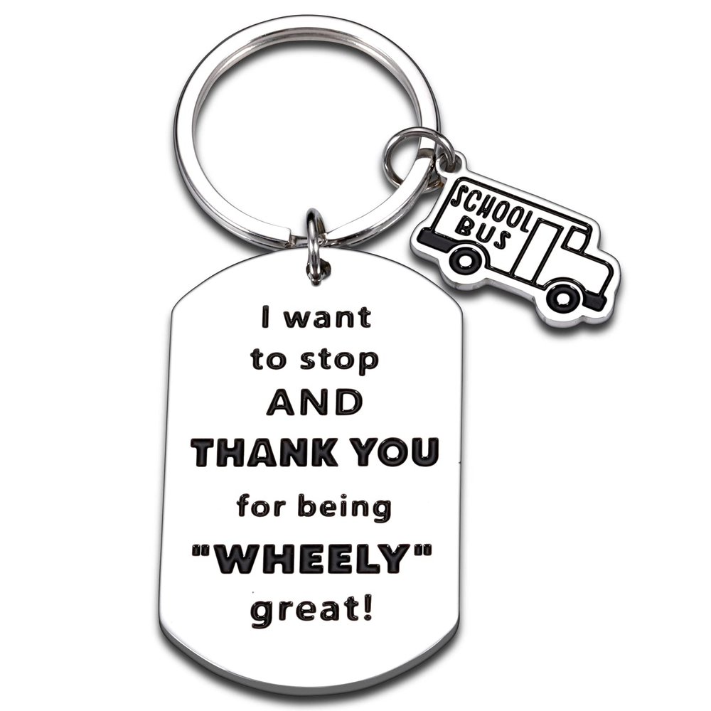 XPENMULBOJA Bus Driver Gift for Men Women Bus Driver Appreciation Gifts for BirthdayThank You School Bus Drivers Keychain for Gradaution Holiday Thanksgiving Day School Bus Charm