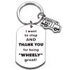 XPENMULBOJA Bus Driver Gift for Men Women Bus Driver Appreciation Gifts for BirthdayThank You School Bus Drivers Keychain for Gradaution Holiday Thanksgiving Day School Bus Charm view 1