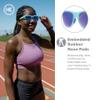 Knockaround Premiums Sport - Polarized Running Sunglasses for Women & Men - Impact Resistant Lenses & Full UV400 Protection, Icy Blue/Moonshine view 3