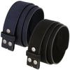 2 Count Women's Casual Jean Suede Leather Belt Strap 1-1/2"(38mm) Wide (Navy/Black, 40) view 1