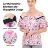 TOMMHANES AMISGUOER Post Shoulder Surgery Shirt - Short Sleeve Rehab Clothes with Drain Management Pockets (KF02-S) view 2