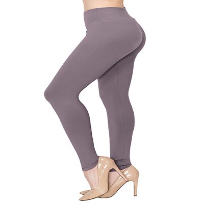 ALWAYS Soft Leggings for Women - High Waisted Tummy Control Compression Yoga Workout Pants Plumdandy Regular