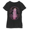 Adventure Time Girl's Princess Bubblegum Too Smart T-Shirt, Black, Small view 1