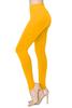 ALWAYS Soft Leggings for Women - High Waisted Tummy Control Compression Yoga Workout Pants Gold Mustard Regular view 1