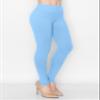 ALWAYS Soft Leggings for Women - High Waisted Tummy Control Compression Yoga Workout Pants Sky Blue Regular view 2