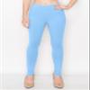 ALWAYS Soft Leggings for Women - High Waisted Tummy Control Compression Yoga Workout Pants Sky Blue Regular view 3
