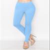 ALWAYS Soft Leggings for Women - High Waisted Tummy Control Compression Yoga Workout Pants Sky Blue Regular view 4