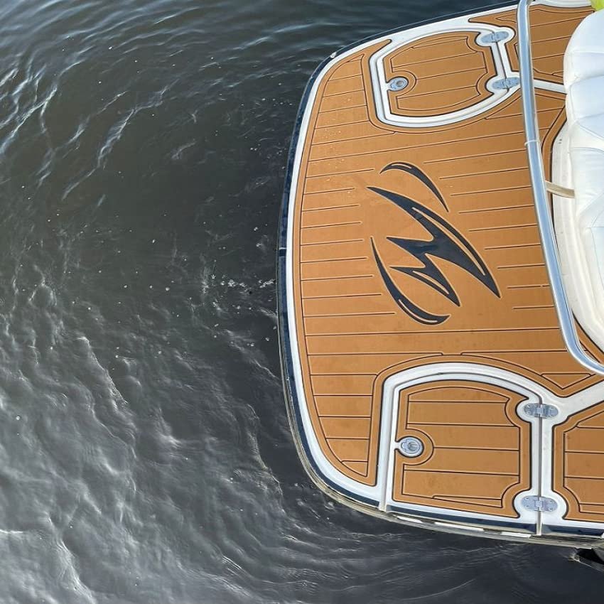 Boat EVA Faux Teak Decking Floor Compatible with 2018 Monterey 400 SY Swim Platform