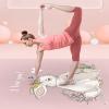 WCPQT Professional Double-Sided Not-Slip Yoga Food,for Pilates Meditation Gymnastics,Textured Surface Stability with Strap Exercise Mat-Pink 195x135x1.5cm(77x53x1inch) view 4