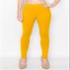 ALWAYS Soft Leggings for Women - High Waisted Tummy Control Compression Yoga Workout Pants Gold Mustard Plus view 3