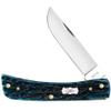 Case XX WR Pocket Knife Sod Buster Jr, Stainless Steel Blades, Length Closed: 3 5/8 Inches, Made in USA (MEDITERRANEAN BLUE BONE) view 1