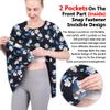 TOMMHANES AMISGUOER Post Shoulder Surgery Shirt - Short Sleeve Rehab Clothes with Drain Management Pockets (KF01-L) view 2