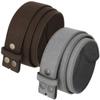 2 Count Women's Casual Jean Suede Leather Belt Strap 1-1/2"(38mm) Wide (Brown/Gray, 38) view 1