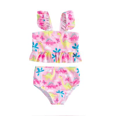 Summer Baby Set, Toddler Baby Kids Girls Two-Piece Summer Strawberry Print Ruffles Swimwear Swimsuit Bathing Suit Set