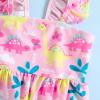 Summer Baby Set, Toddler Baby Kids Girls Two-Piece Summer Strawberry Print Ruffles Swimwear Swimsuit Bathing Suit Set view 3
