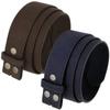 2 Count Casual Jean Belt Strap Genuine Suede Leather Belt Strap 1-1/2"(38mm) Wide (Brown/Navy, 38) view 1