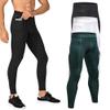 WRAGCFM Sports Compression Leggings for Men,3 Pack Mens Active Compression Pants Quick Dry Running Leggings for Men Workout Athletic Gym Leggings Sports Tights (Black+White+Dark Green,S view 1