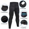 WRAGCFM Sports Compression Leggings for Men,3 Pack Mens Active Compression Pants Quick Dry Running Leggings for Men Workout Athletic Gym Leggings Sports Tights (Black+White+Dark Green,S view 3
