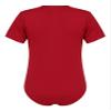 ACSUSS Men's Short Sleeve Undershirt Press Button Crotch Shirt Bodysuit Round Neck Leotard Tops Red Large view 4