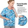 TOMMHANES AMISGUOER Post Shoulder Surgery Shirt - Short Sleeve Rehab Clothes with Drain Management Pockets (KF03-S) view 3
