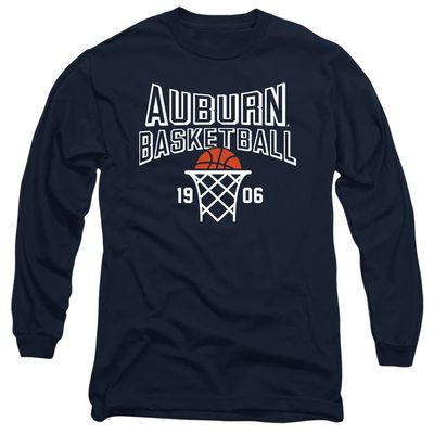 Auburn University Official Basketball Year Unisex Adult Long-Sleeve T Shirt,Navy, 2X-Large