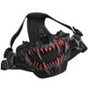 Guayma Airsoft Half Face Skull Oni Masks Tactical Mesh Samurai Mask for Halloween Cosplay Paintball CS Hunting Gear view 1