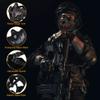 Guayma Airsoft Half Face Skull Oni Masks Tactical Mesh Samurai Mask for Halloween Cosplay Paintball CS Hunting Gear view 2