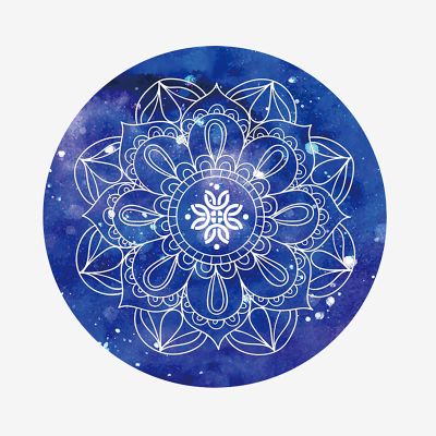 WCPQT Suede Rubber Print Portable Exercise Mat,Round Professional Not-Slip Yoga Food,for Pilates Stretching Meditation-D Diameter 140cm