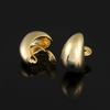 GRACE JUN Fashion Gold Color Teardop Shape Spiral Clip on Hoop Earrings Women Party Prom Luxury Ear Cuff Earrings Jewelry Accessory (Teardrop Gold Color Spiral Clip-ons) view 2