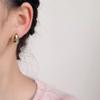 GRACE JUN Fashion Gold Color Teardop Shape Spiral Clip on Hoop Earrings Women Party Prom Luxury Ear Cuff Earrings Jewelry Accessory (Teardrop Gold Color Spiral Clip-ons) view 3