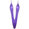 Fldy Women's High Cut One Piece Sling Shot Bikini Halter V-String Plunge Micro Swimsuit Purple One Size view 1