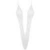 Fldy Women's High Cut One Piece Sling Shot Bikini Halter V-String Plunge Micro Swimsuit White One Size view 1