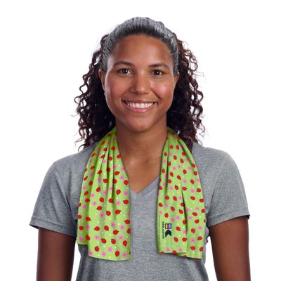 KOOLGATOR SPF 30 Cooling Towel Reusable Neck Cooling Towel That Provides Long-Lasting Sun Protection for Sports, Workouts & Hot Weather, Lady Bugs/Flowers, 3 Pack