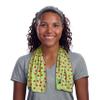 KOOLGATOR SPF 30 Cooling Towel  Reusable Neck Cooling Towel That Provides Long-Lasting Sun Protection for Sports, Workouts & Hot Weather, Lady Bugs/Flowers, 3 Pack view 1