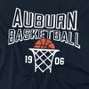 Auburn University Official Basketball Year Unisex Adult T Shirt,Navy, Large view 2