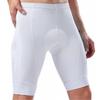 SGCIKER Plain Color White Laser Cut Cuff Professional Bike Cycling Shorts for Men Women Gel Paddad (Medium) view 1
