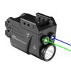 CRONHAWK 500 Lumen Blue Green Laser Light for Pistol, Rechargeable Rail Mounted Flashlight Laser Combo for Picatinny Rail, Magnetic Charging view 1