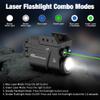 CRONHAWK 500 Lumen Blue Green Laser Light for Pistol, Rechargeable Rail Mounted Flashlight Laser Combo for Picatinny Rail, Magnetic Charging view 3