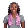 KOOLGATOR SPF 30 Cooling Towel  Reusable Neck Cooling Towel That Provides Long-Lasting Sun Protection for Sports, Workouts & Hot Weather, Pink Geometric, 3 Pack view 1