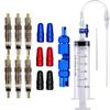 16 PCS Cycling Syringe Kit, Tubeless Tire Sealant Syringe with Switch, Bicycle Presta Valve Core Removal Tool, Presta Valve Cap Fit for Stans No Tubes Sealant and More view 1