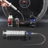 16 PCS Cycling Syringe Kit, Tubeless Tire Sealant Syringe with Switch, Bicycle Presta Valve Core Removal Tool, Presta Valve Cap Fit for Stans No Tubes Sealant and More view 2