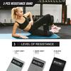 G4Free 9Pcs Barbell Pad Set for Squat, Hip Thrusts, Lunges, Leg day, Standard Olympic Bars with 2 Gym Ankle Safety Straps, 3 Hip Resistance Bands, 2 Lifting Strap, Barbell Pad, and Carry Bag (Black) view 4