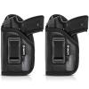 2 PACK IWB Holster with Laser Sight, Concealed Carry Gun Holster for Women/Men, ECO Leather Concealment Inside Waistband Holsters with Metal Clip Fits Most Midsize & Compact 9/40/45 & Laser Attachment view 1