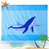 BREENHILL Whale Kids Beach Mat Water Resistant Sandproof Beach Blanket 83"x79" Lightweight Portable Polyester Picnic Blankets with 4 Corner Pockets view 1