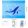 BREENHILL Whale Kids Beach Mat Water Resistant Sandproof Beach Blanket 83"x79" Lightweight Portable Polyester Picnic Blankets with 4 Corner Pockets view 3