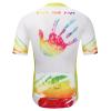 Mens Summer Short Sleeve MTB Bike Shirts Cycling Jersey Road Racing Top (3XL) Yellow view 2