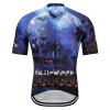 Mens Summer Short Sleeve MTB Bike Shirts Cycling Jersey Road Racing Top (3XL) Gold view 1
